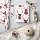 Recherche de rennes papier cadeau Motif