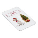 Recherche de noël de terrier magnets Dog
