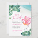 Recherche de luau baby shower fille invitations Aquarelle