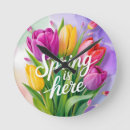 Recherche de printemps horloges Aquarelle