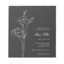 Recherche de bloc notes invitations Noir et blanc
