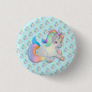 Recherche de anniversaire licorne badges Aquarelle