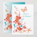 Recherche de orange turquoise mariage invitations Blanc