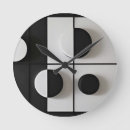 Recherche de contraste horloges Noir et blanc