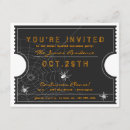 Recherche de billet halloween invitations Noir