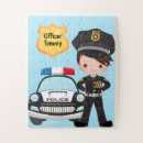Recherche de police puzzles Pour enfants
