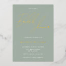 Recherche de sage green bridal shower invitations Élégant