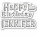 Recherche de jennifer autocollants Nom