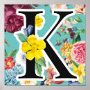 Suche nach letter k poster Floral