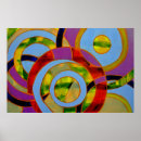 Recherche de cercles concentriques posters Moderne