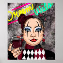 Suche nach rotwein poster Dame