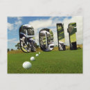 Recherche de balles de golf cartes postales Clubs