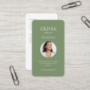 Recherche de olive green cartes visite Professionnel