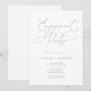 Recherche de moderne fiançailles invitations Bleu poussiéreux