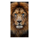 Recherche de lion bleu posters Tête de lion