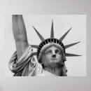 Recherche de statue de liberté posters Noir et blanc