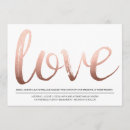 Recherche de rose gold foil invitations Brillant