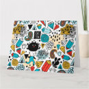 Recherche de monstre drôle vœux cartes Dessin animé