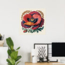 Suche nach vintage blumenillustration poster Mohn