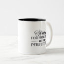 Recherche de perfection tasses Typographie
