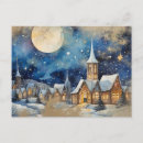 Recherche de village de neige cartes postales Rétro