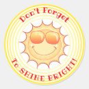 Recherche de soleil souriant autocollants Brillant