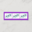 Suche nach mini lesezeichen visitenkarten Blume