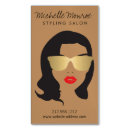 Recherche de salon de coiffure cartes visite Cosmétique