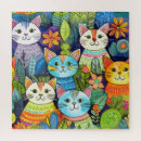 Recherche de chats puzzles Illustration