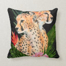 Recherche de jungle animal coussins Fleurs