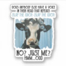 Recherche de vaches drôles autocollants Amateurs de vache