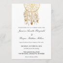 Recherche de dreamcatcher invitations Feuille d'or