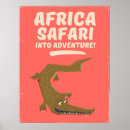 Suche nach afrikanische tiere poster Krokodil
