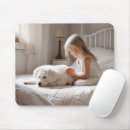 Recherche de petits chiens tapis souris Blanc