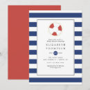 Recherche de douche nuptiale bateau invitations Bleu