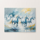 Recherche de peintures de cheval puzzles Exécution