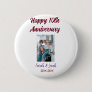 Suche nach 10 hochzeitstag buttons Jubiläum