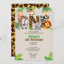 Recherche de ęr de safari anniversaire invitations Partie d'animal de jungle