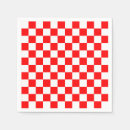 Recherche de damier rouge et blanc serviettes À damiers
