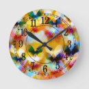 Recherche de papillon rouge horloges Coloré