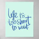 Recherche de la vie trop courte posters Tendance