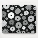 Recherche de motif monochrome tapis souris Fleurs