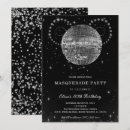 Recherche de mascarade moderne invitations Noir