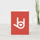 Recherche de langue des signes américaine cartes postales Main