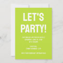 Recherche de vert citron invitations Simple