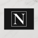 Suche nach monogramm visitenkarten Schwarz weiß