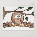 Recherche de famille de hibou cartes postales Arbre