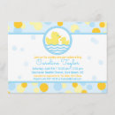 Recherche de canard jaune invitations Baby
