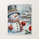 Recherche de oiseau de neige puzzles Noël