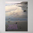 Suche nach herz im sand poster Ozean